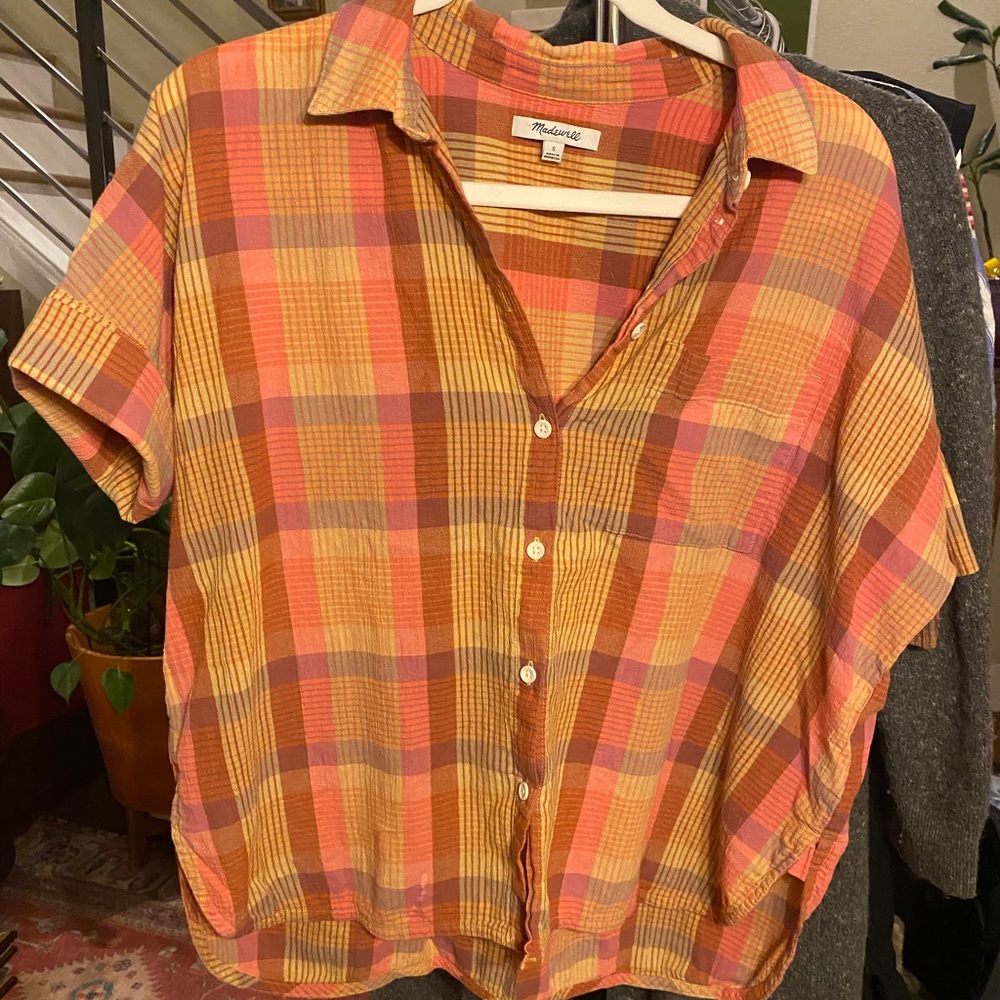 Plaid button down